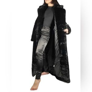 Plush Military Faux Fur Coat